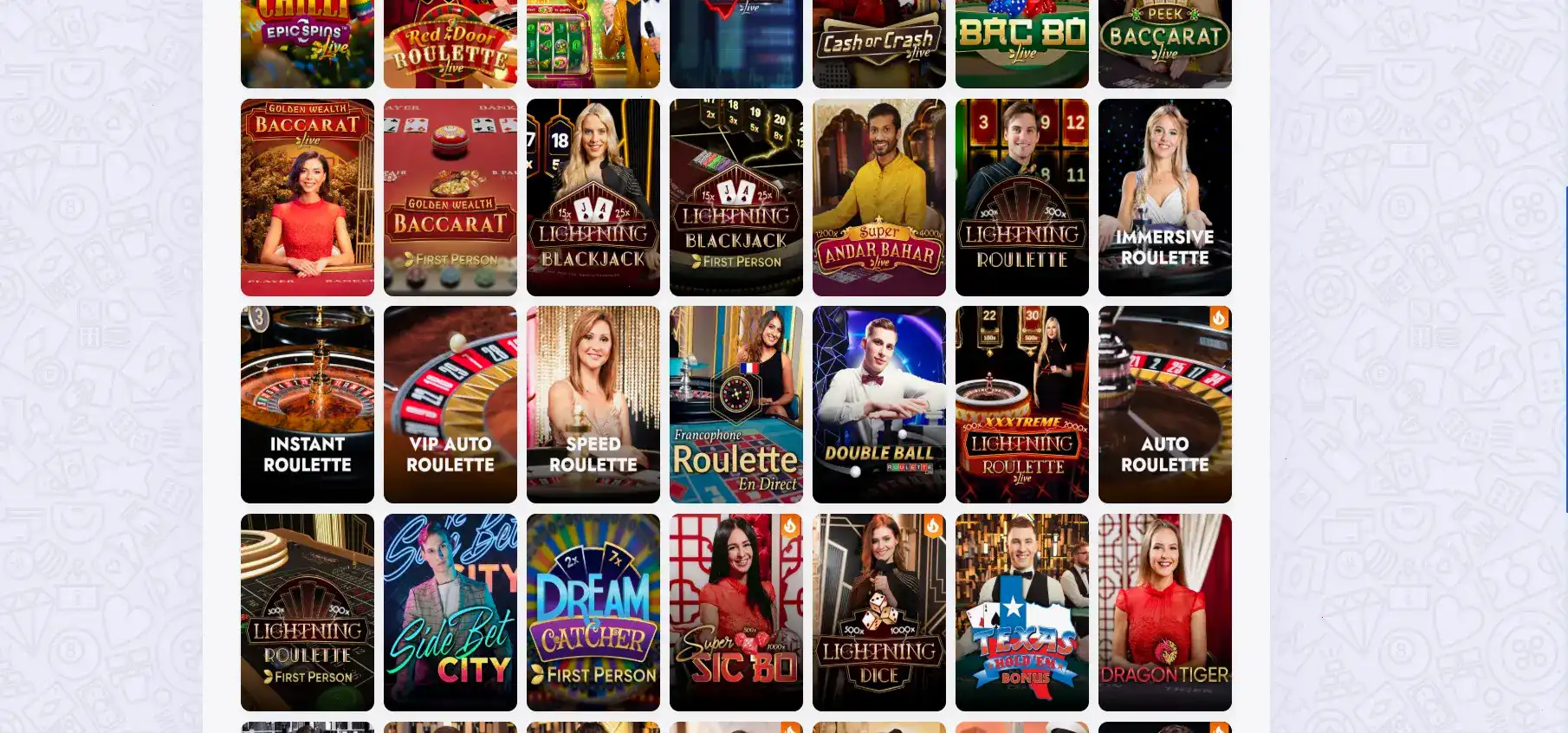 Интерфейс казино Тип Топ с игровыми автоматами